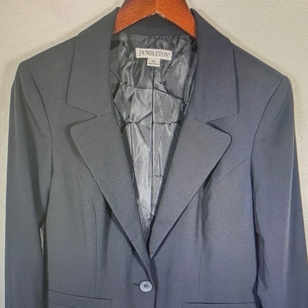 Pendleton Men's Dark Navy Single-Button Blazer